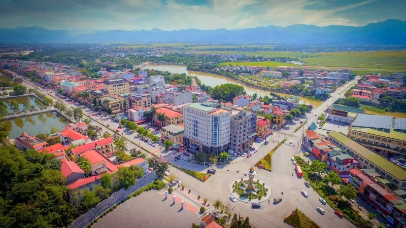 今日奠边府市中心的一隅风貌。（黎兰 摄）