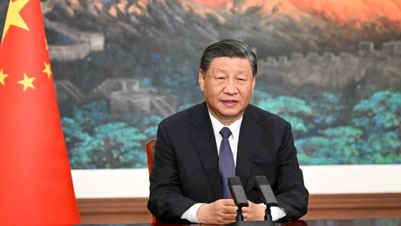 中共中央总书记、中华人民共和国主席习近平。（图片来源：新华社/越通社）