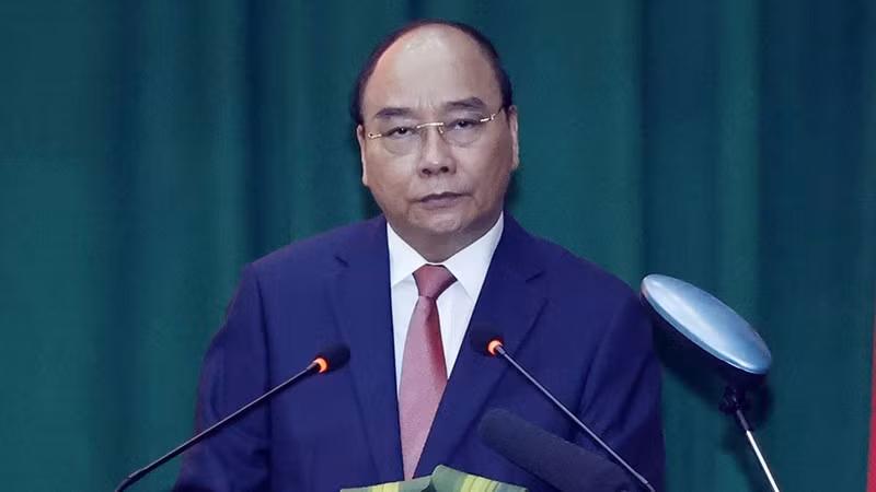 阮春福同志。图片来源: 越通社