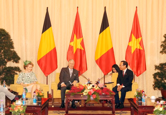 会见场景。（图片来源：越通社）