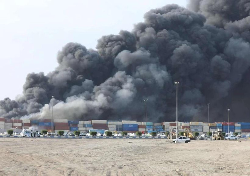 伊朗重大爆炸事故现场。（图片来源：新华社）