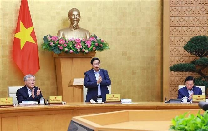 范明正总理主持召开会议。（图片来源：越通社）