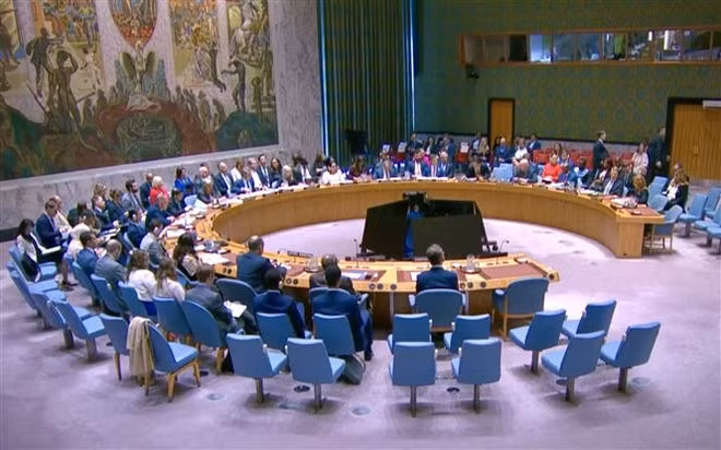 20日至21日,联合国安理会举行"通过国际合作加强海上安全,促进全球稳定"的高级别公开辩论。(图片来源:越通社) 20日至21日,联合国安理会举行"通过国际合作加强海上安全,促进全球稳定"的高级别公开辩论。(图片来源:越通社)