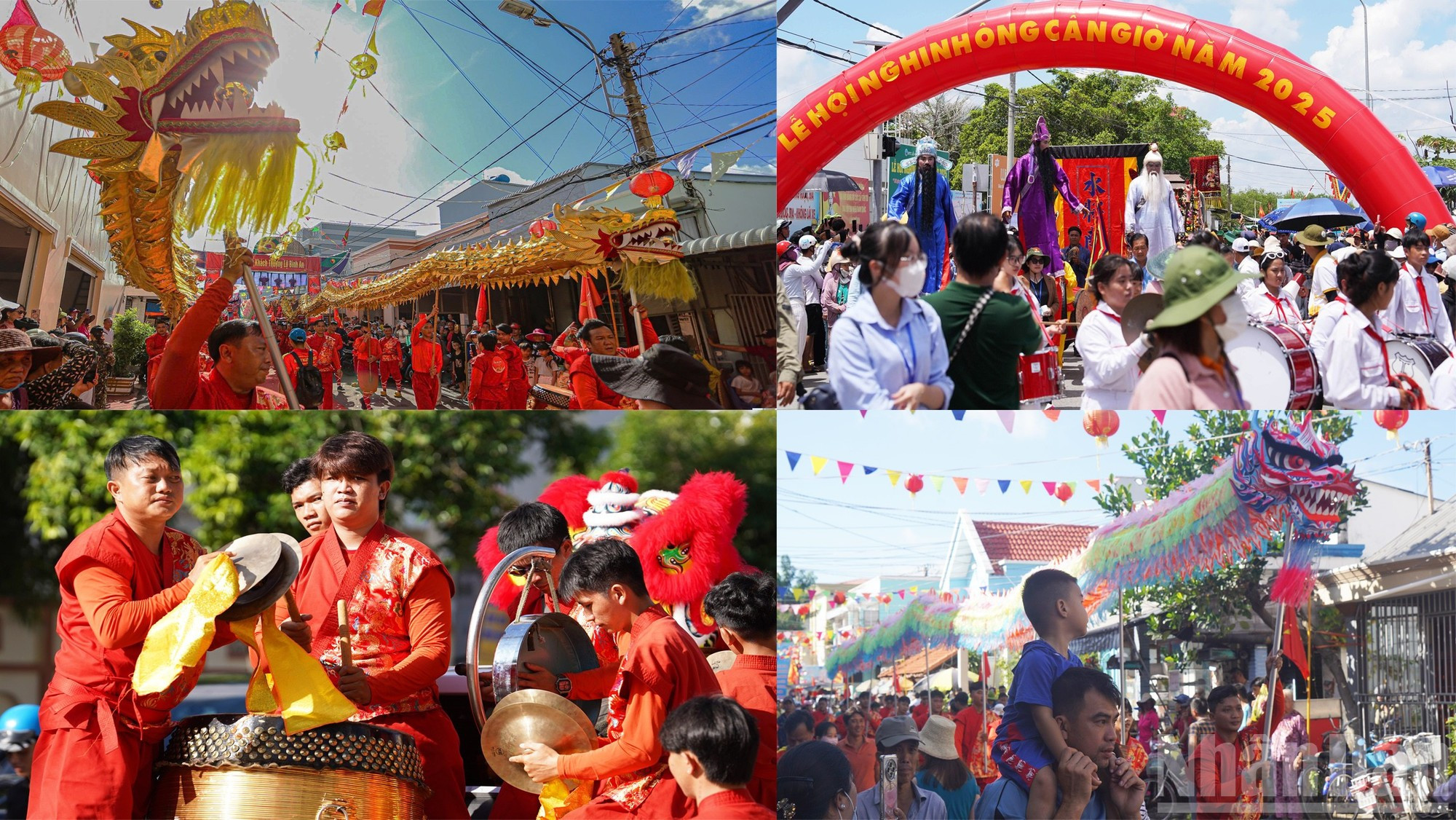 舞狮表演吸引了众多当地民众和游客驻足观赏。 anh-3.jpg