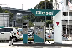 马来西亚吉隆坡的一家Petronas加油站。（图片来源：越通社）