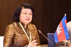柬埔寨国会主席昆索达莉。（图片来源：越通社）