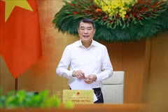 越南政府总理黎明兴主持召开2026年5月份政府例行会议。（图片来源：越通社）