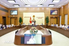 越南国会常务委员会某会议场景。（图片来源：越通社）