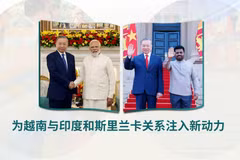 为越南与印度和斯里兰卡关系注入新动力