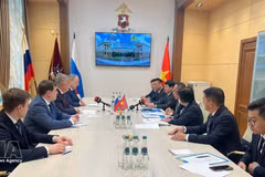 会谈现场。