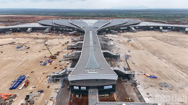 客运航站楼高空图。