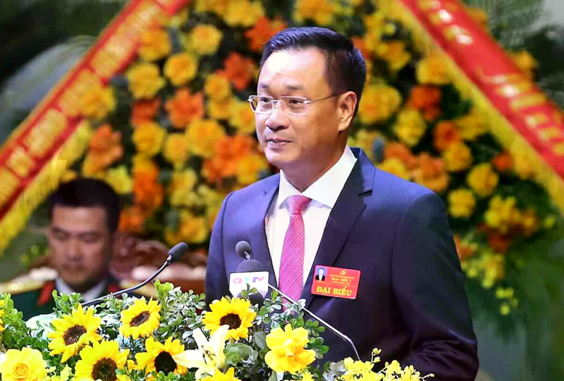 越共中央委员、岘港市委书记、市党委代表团团长黎玉光同志。（图片来源：越通社）