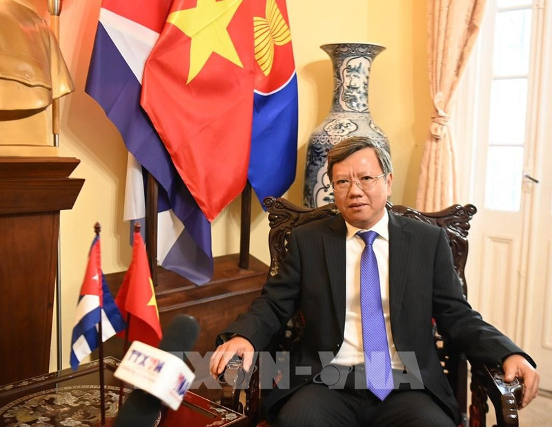 越南驻古巴大使黎光龙。（图片来源：越通社）