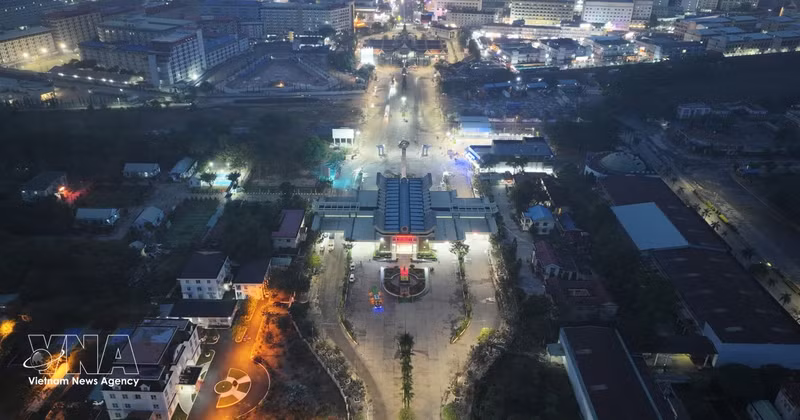 附图：同奈省木牌口岸。（图片来源：越通社）