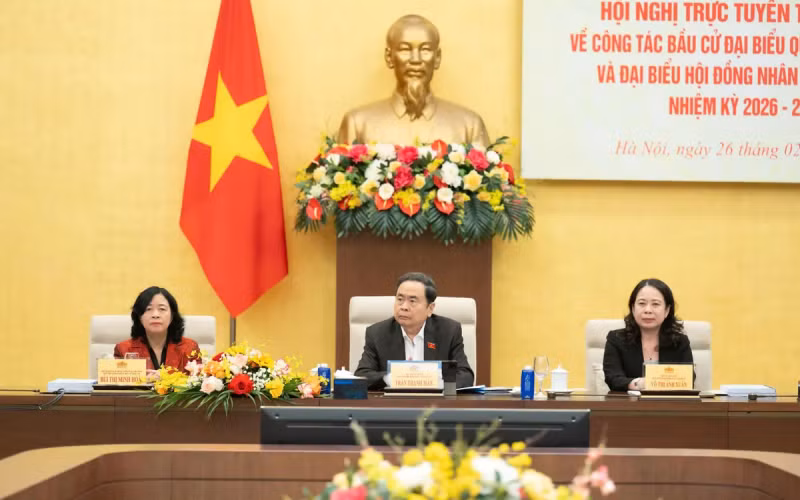 越南国会主席陈青敏主持召开全国选举工作部署会议。