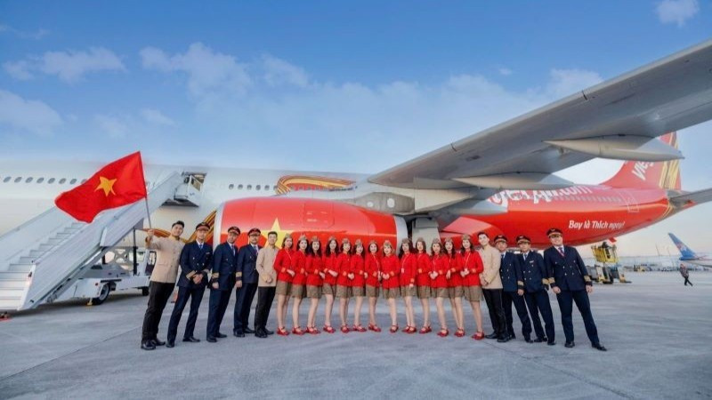 越捷航空迎来新宽体客机 机队规模增至121架。