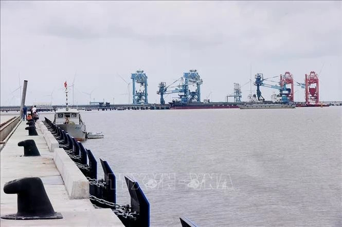 定安经济区港口。（图片来源：越通社）