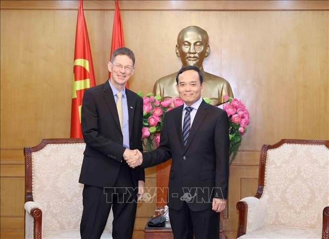 中央政策战略委员会主任陈流光会见AES（越南）公司董事长。