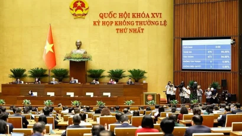 越南第十六届国会第一次非常规会议：通过修改补充三部法律的法律，新增加密资产相关规定