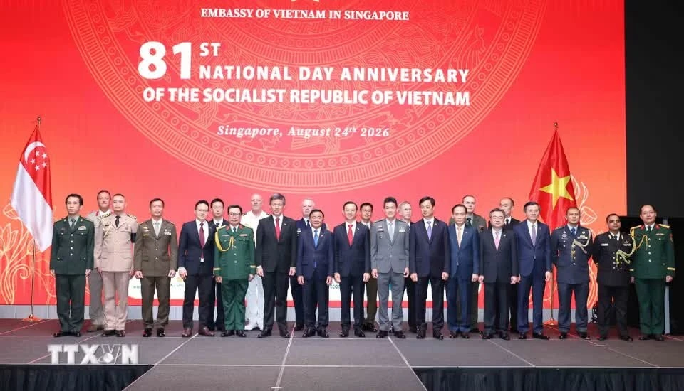 越共中央书记处常务书记陈锦秀在新加坡出席越南国庆81周年庆祝活动