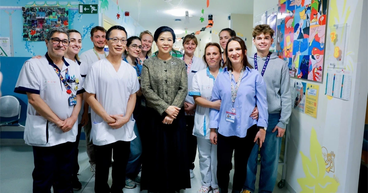 越共中央总书记、国家主席苏林夫人吴芳璃在比利时参访一家医院—学校模式机构【组图】