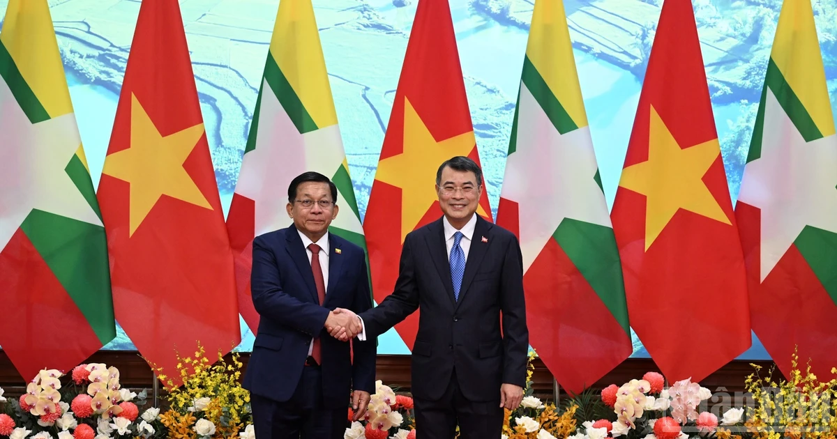 越南政府总理黎明兴会见缅甸联邦共和国总统敏昂莱【组图】