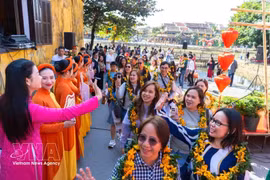 岘港市为近200个会奖旅游团提供咨询，接待游客超过6万人次。（图片来源：越通社） 