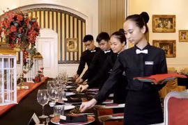 帝国国际酒店管理高等专科学校的实践课。