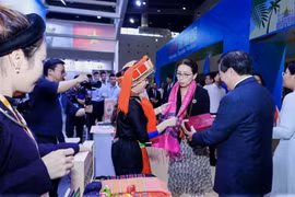 越南国家旅游局在2026年中国—东盟旅游展上推广越南旅游目的地。