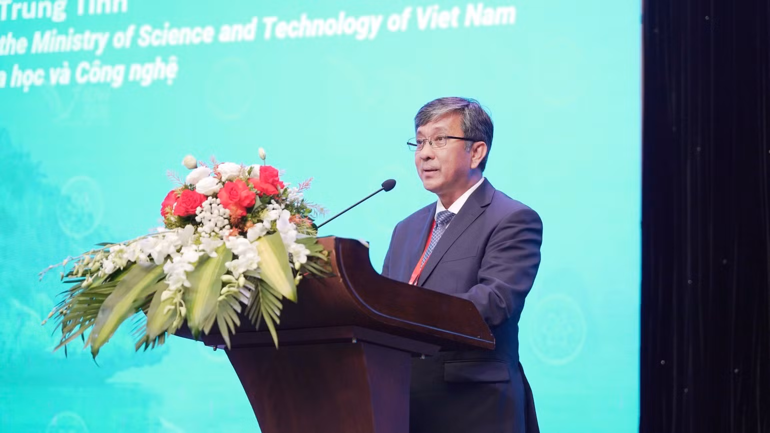越南科技部副部长陈忠性在会上发表讲话。（越南科技部供图）