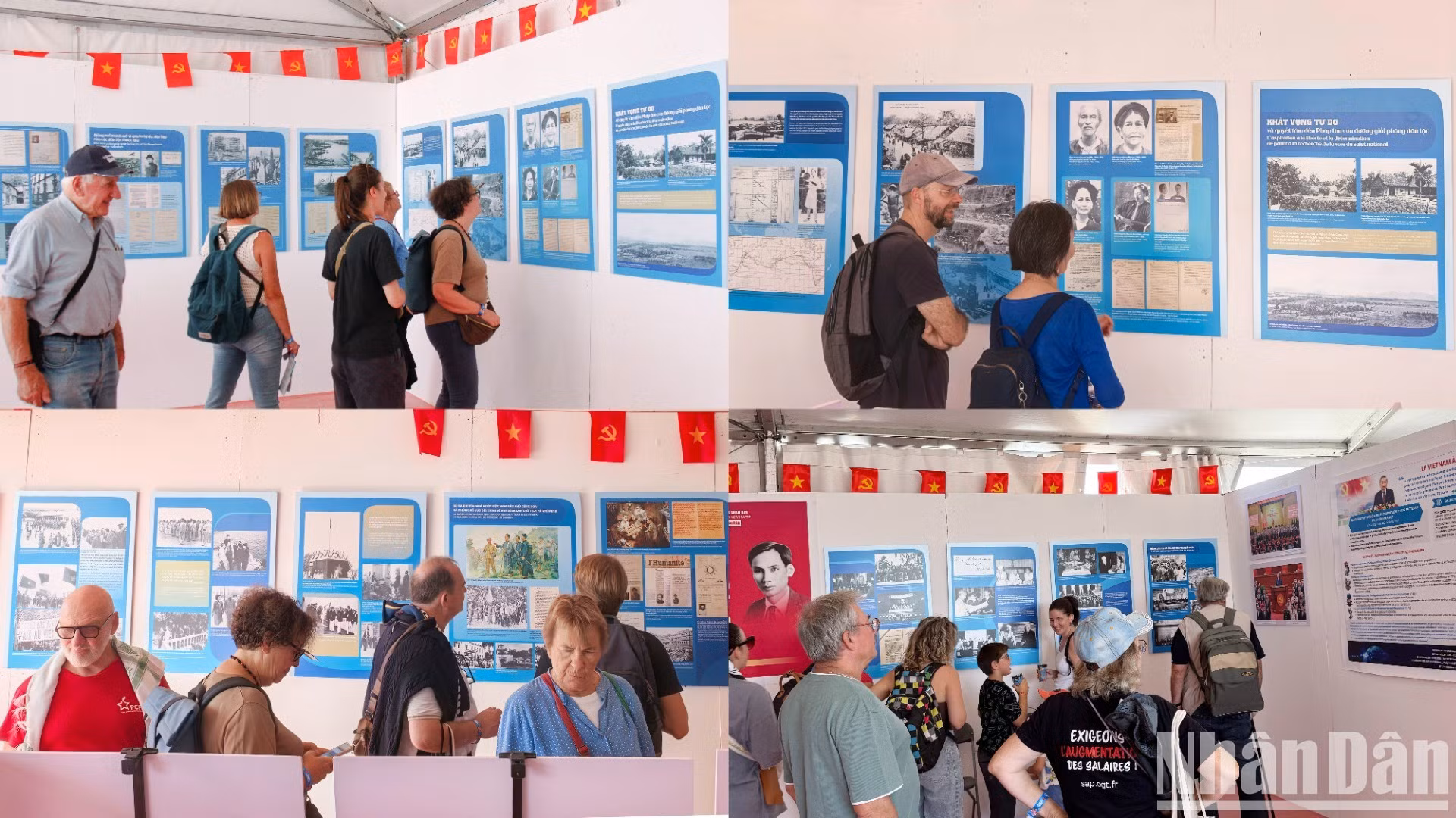 国际友人参观展位。