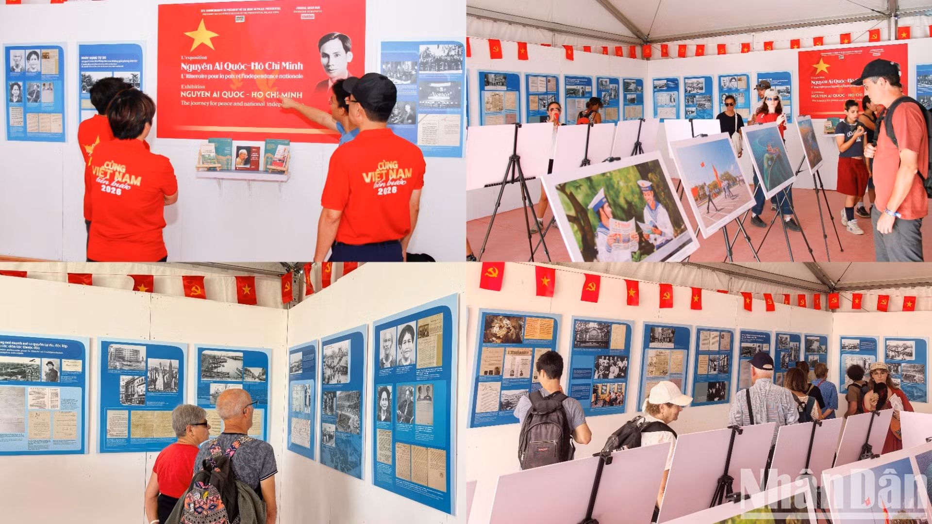 国际友人参观展位。