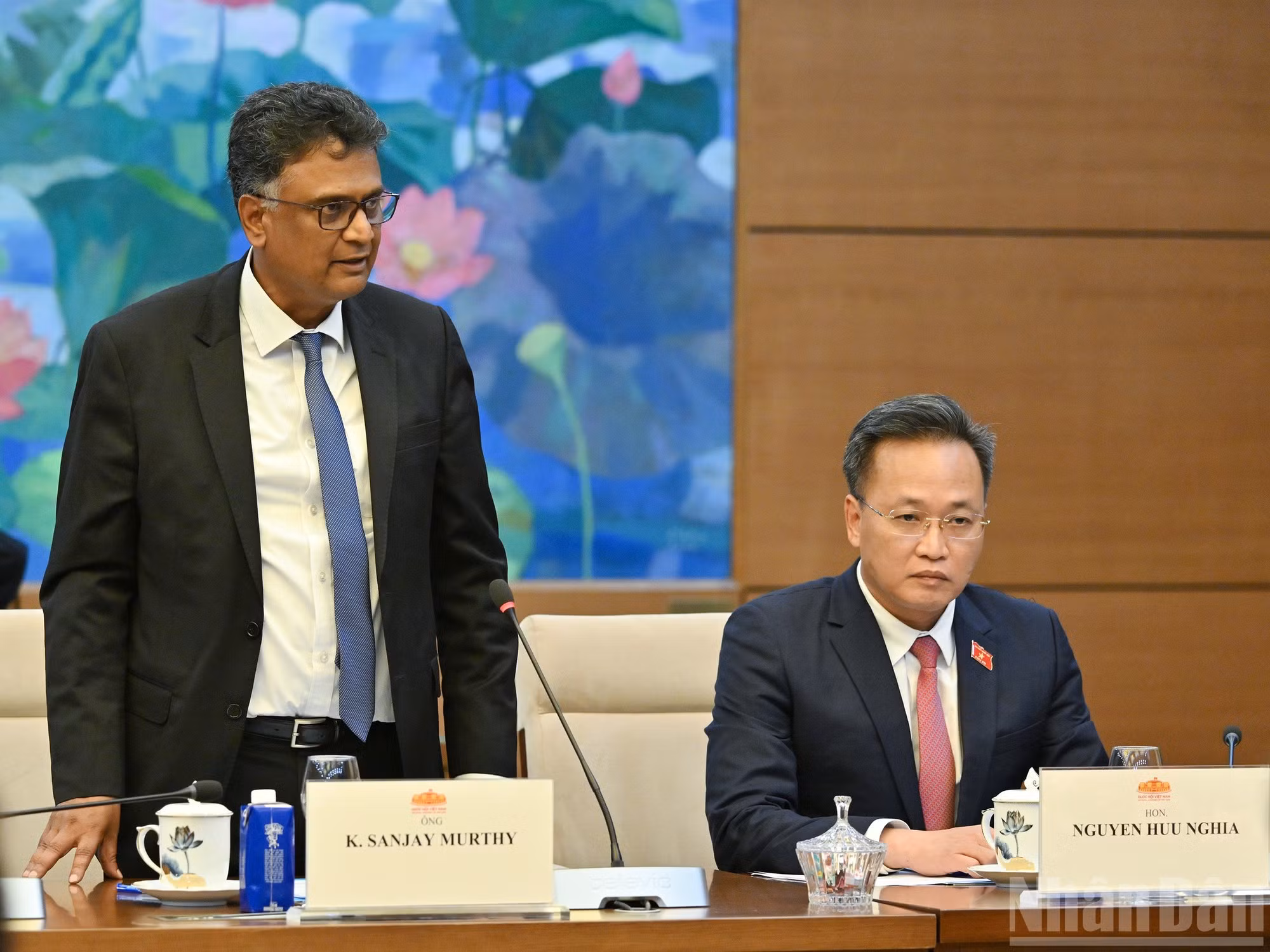 亚洲最高审计机关组织主席、印度主计长兼审计长吉里什·钱德拉·穆尔穆在会上发表讲话。