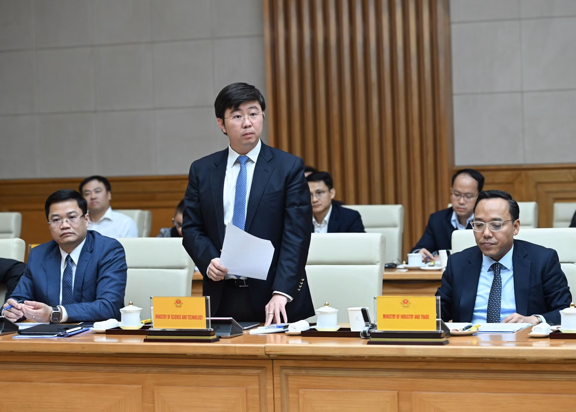 科学技术部副部长裴黄方在会上发表讲话。