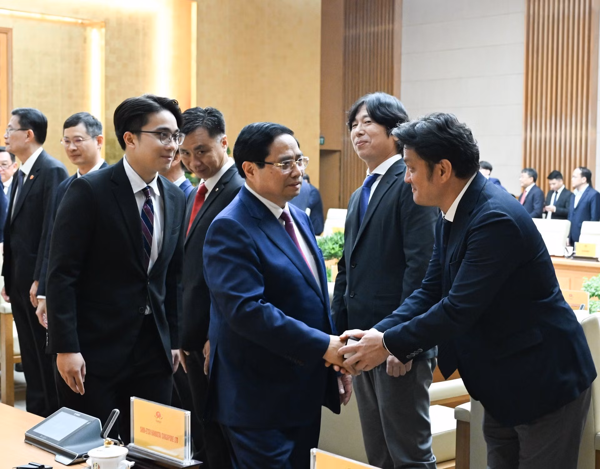 范明正总理与全球半导体产业协会代表团代表。