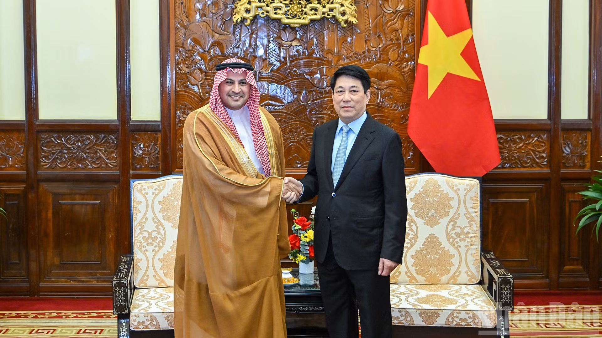 越南国家主席梁强会见前来辞行拜会的各国驻越南大使【组图】