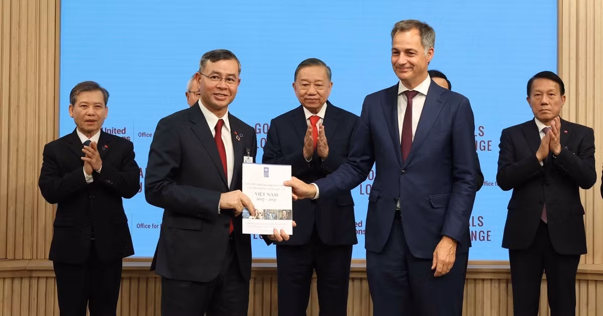 越共中央总书记、国家主席苏林见证越南与联合国交换双边合作文本【组图】