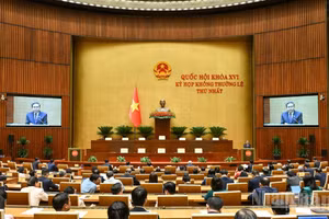 越南国会主席陈青敏出席越南友好议员组织成立决议公布仪式【组图】