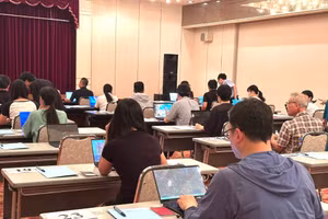 越南语能力考试首次在海外采用计算机考试形式。