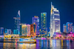 胡志明市一角。