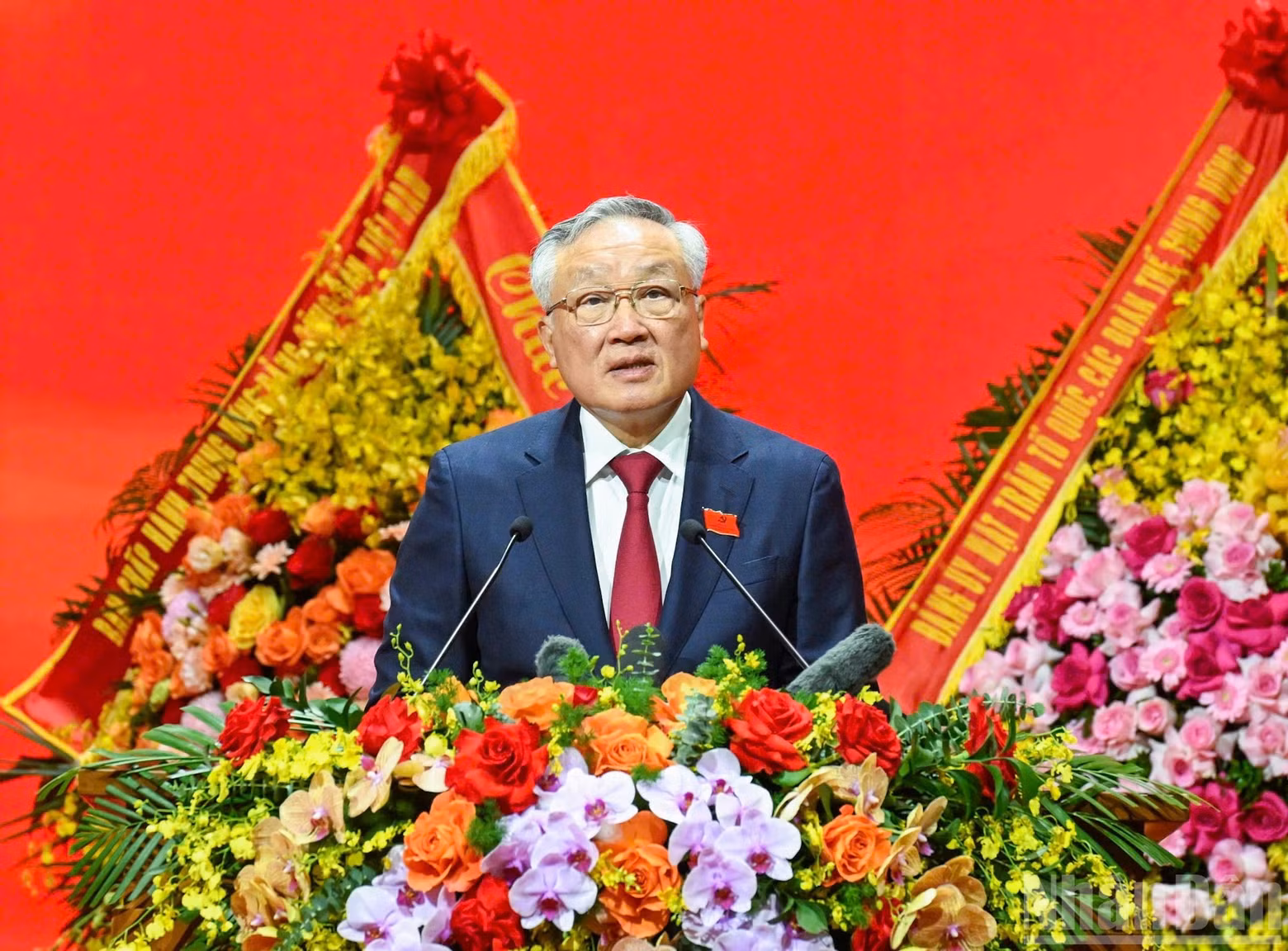 政府常务副总理阮和平作政治报告。