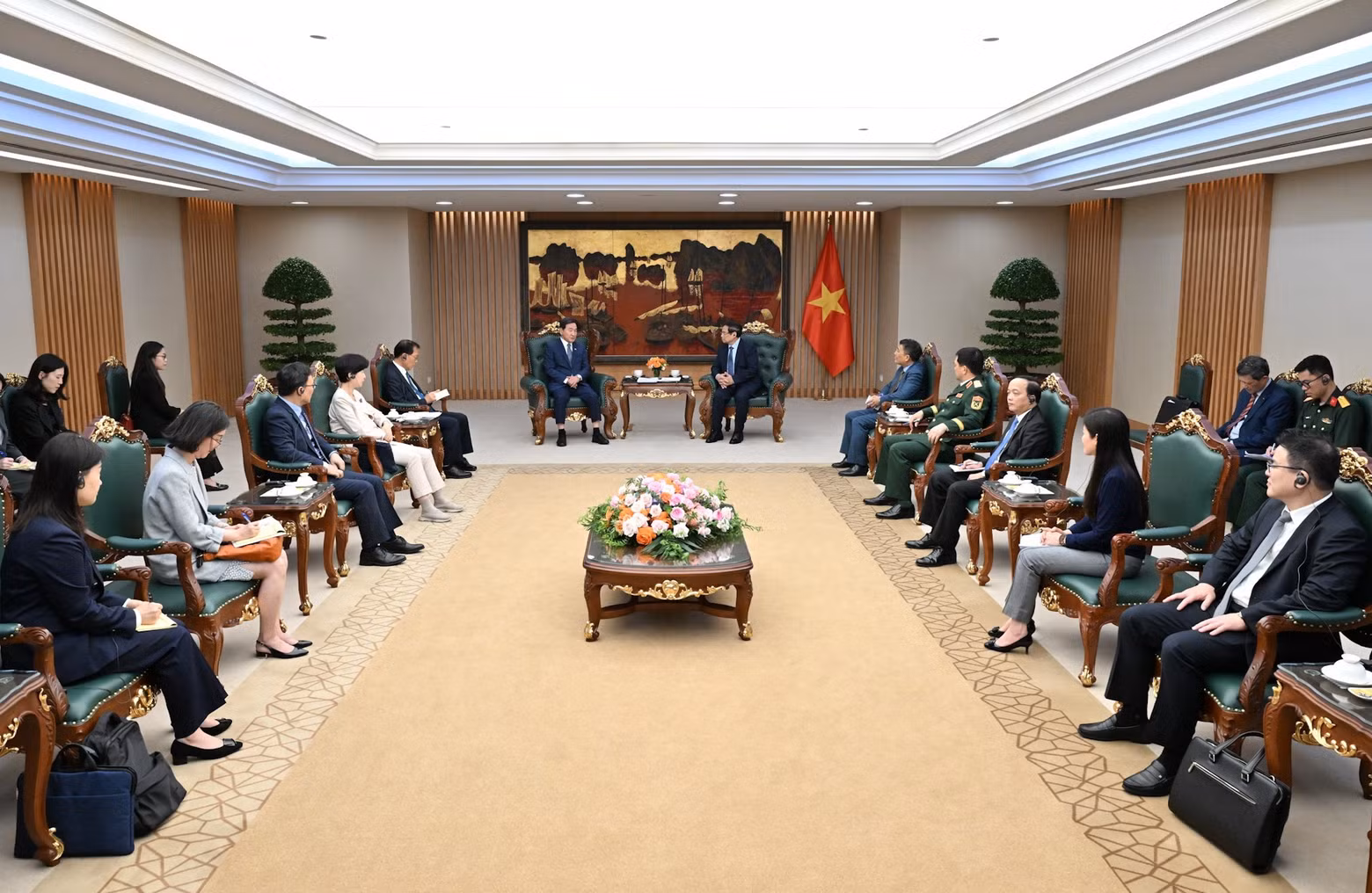 会见场景。