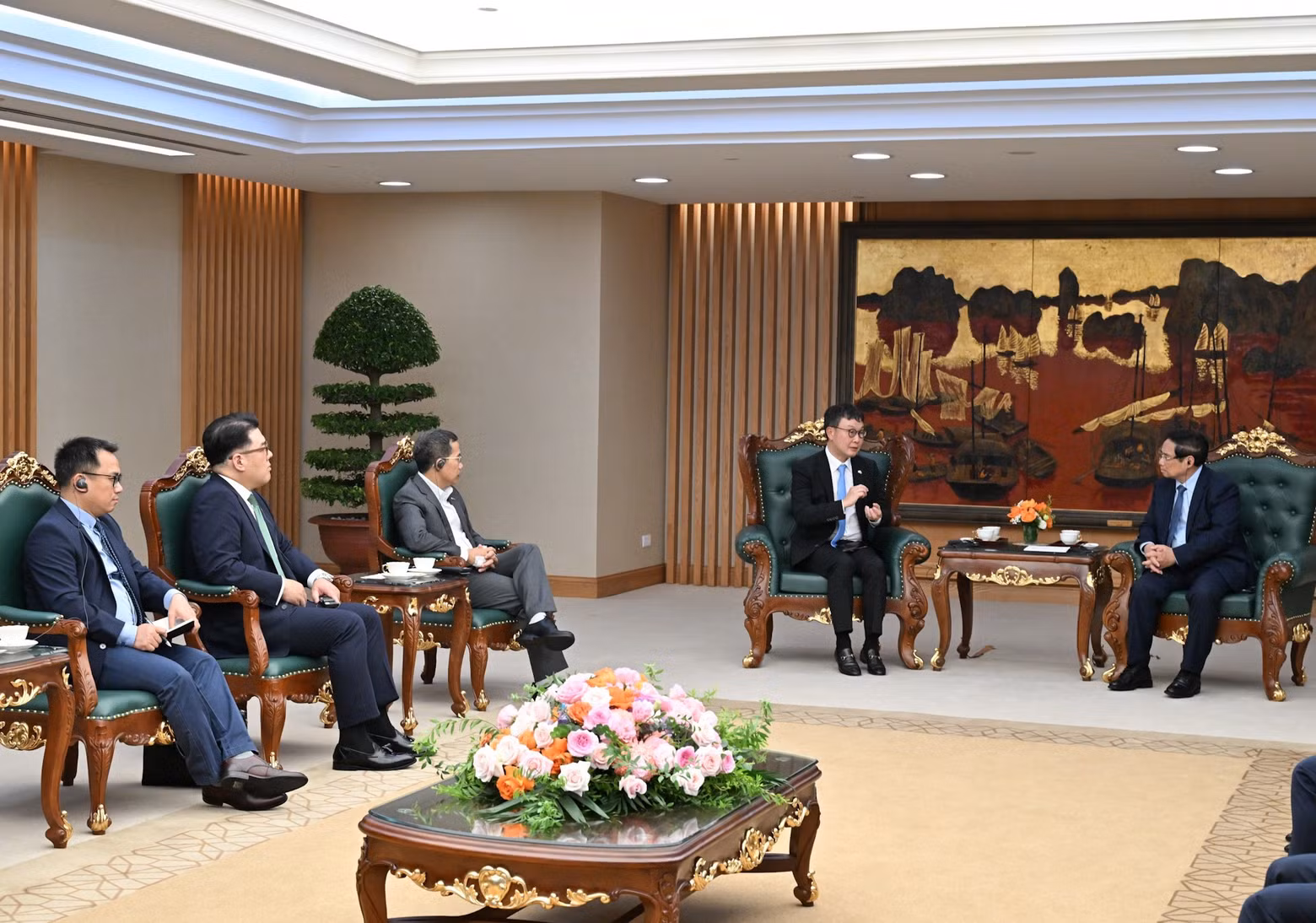 韩国Dunamu集团副总裁金亨年（Kim Hyoung-nyon）和韩亚金融集团（Hana）副总裁李恩雄及各位韩国代表出席活动。