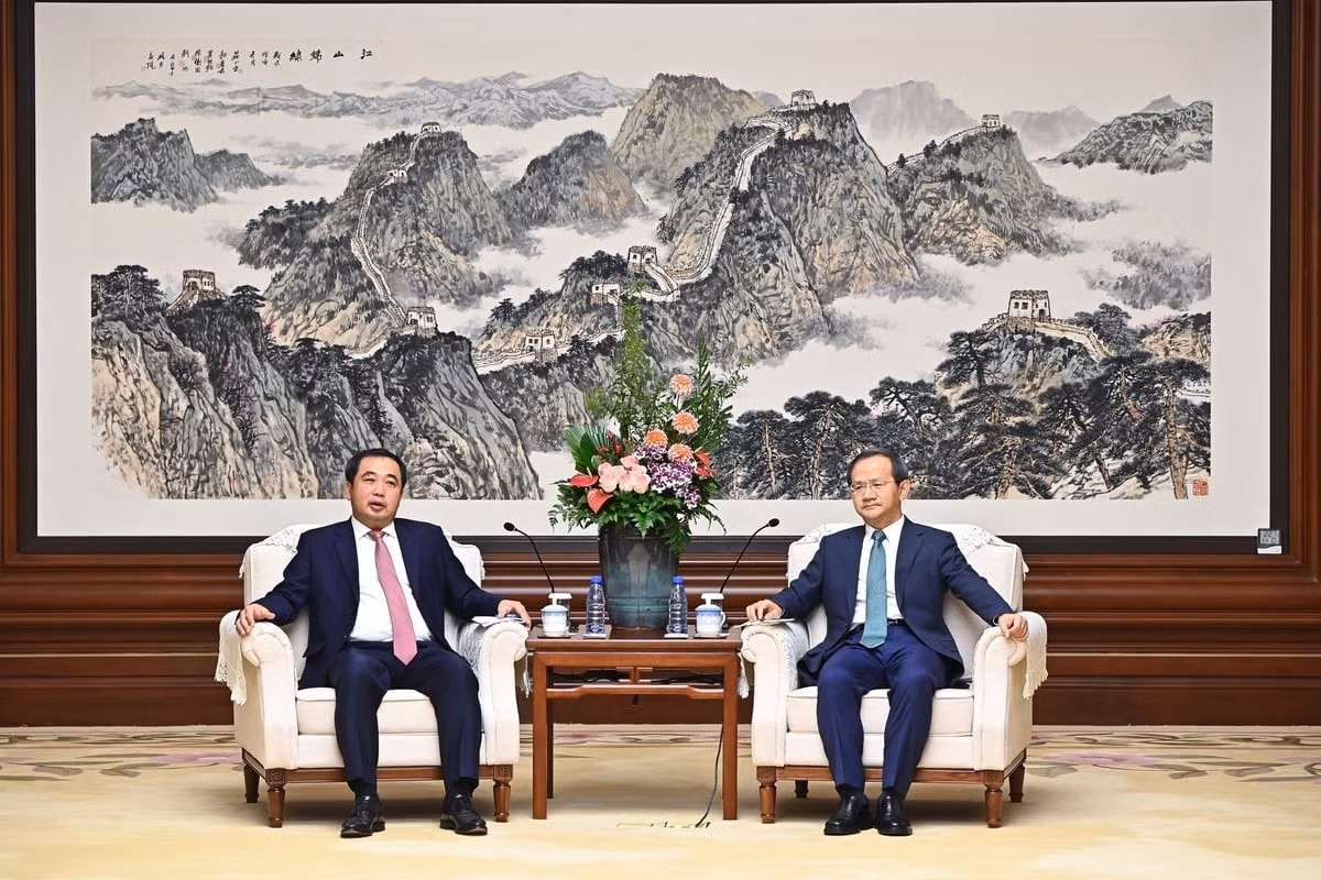 越南农业与环境部部长陈德胜11月27日会见北京市市长殷勇。（图片来源：dangcongsan.org.vn）