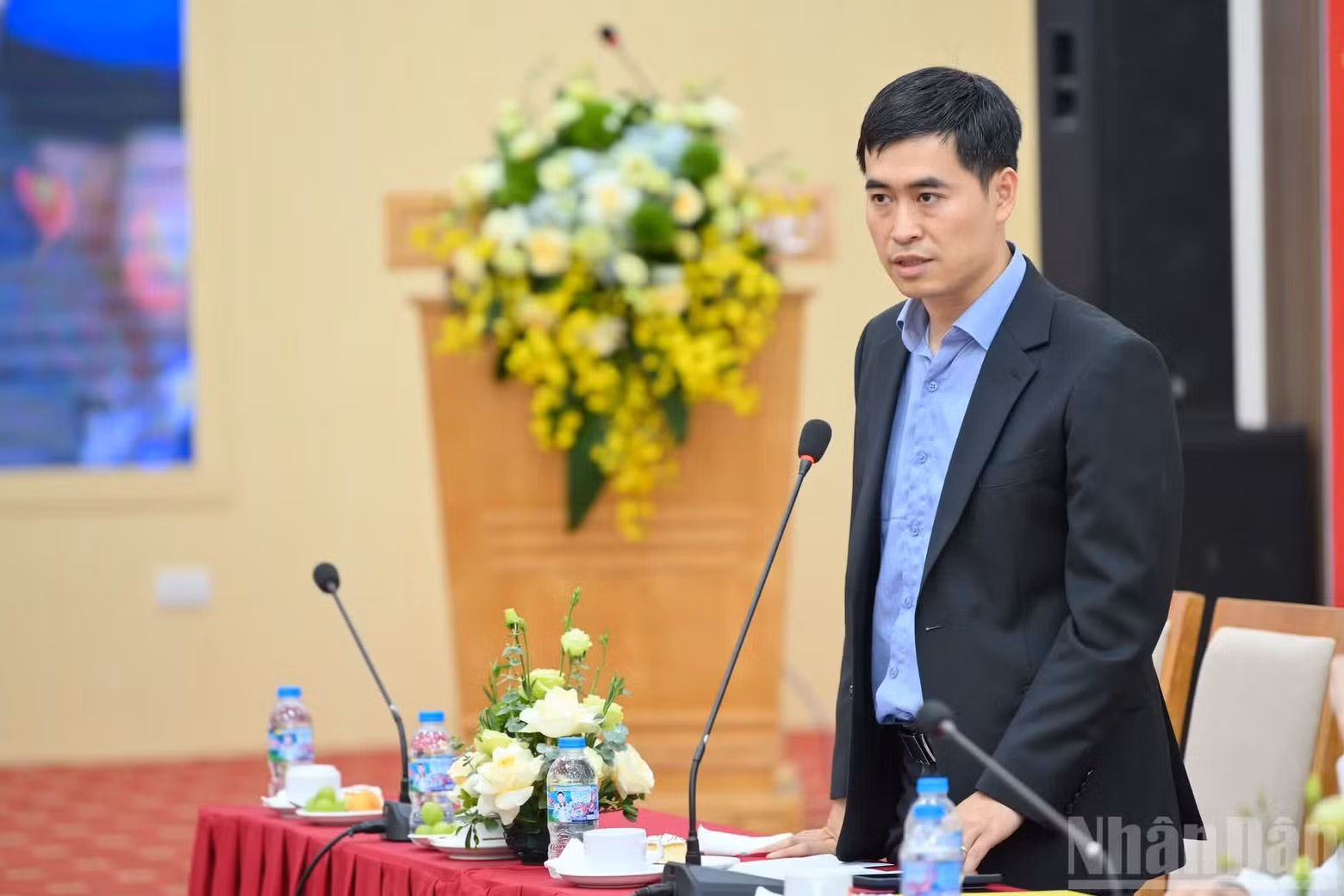 FPT理工高等专科学校校长武志成发表讲话。