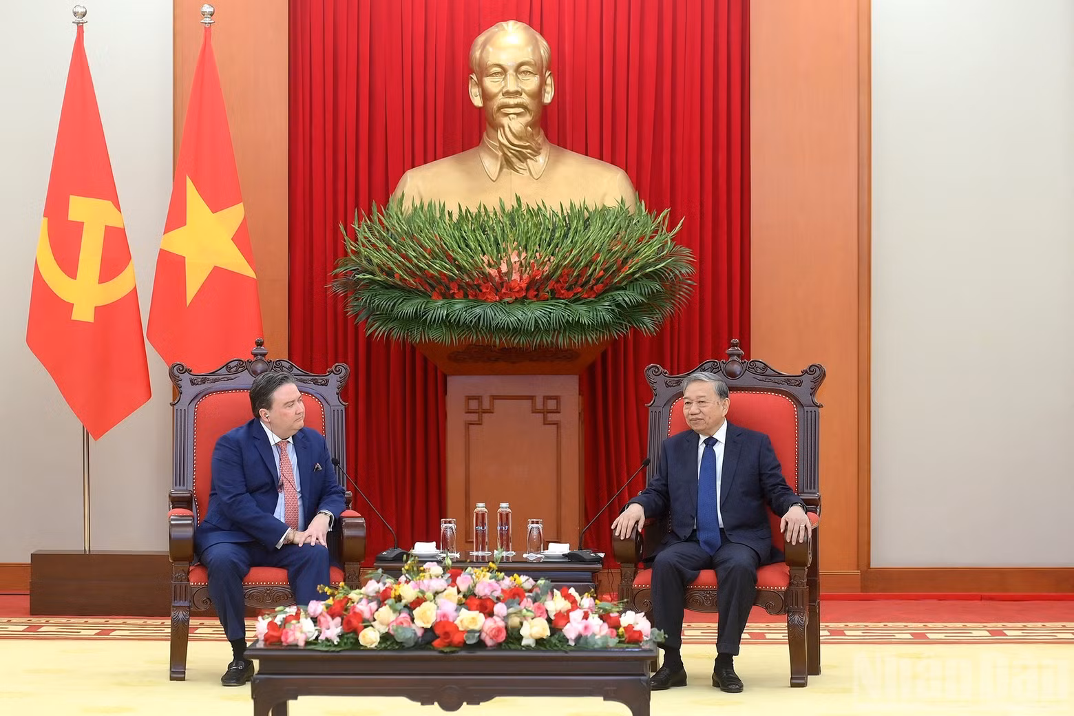Tổng Bí thư Tô Lâm tiếp Đại sứ Hoa Kỳ tại Việt Nam Marc Knapper.