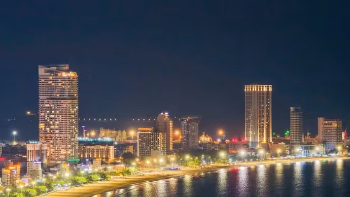 归仁夜景。（图片来源：越通社）