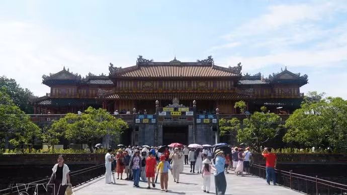 九·二国庆假期期间顺化市接待游客量增长231%。（图片来源：越通社）