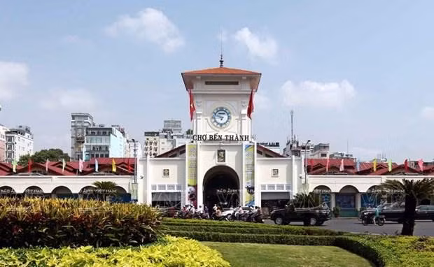胡志明市滨城市场。（图片来源：越通社）