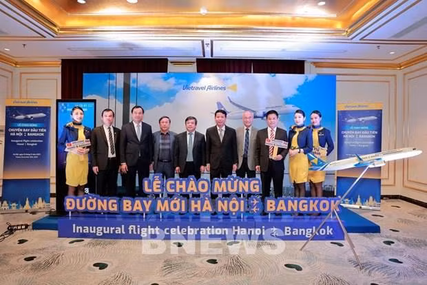 越游航空公司开通首条国际航线。（图片来源：Vietravel Airlines）